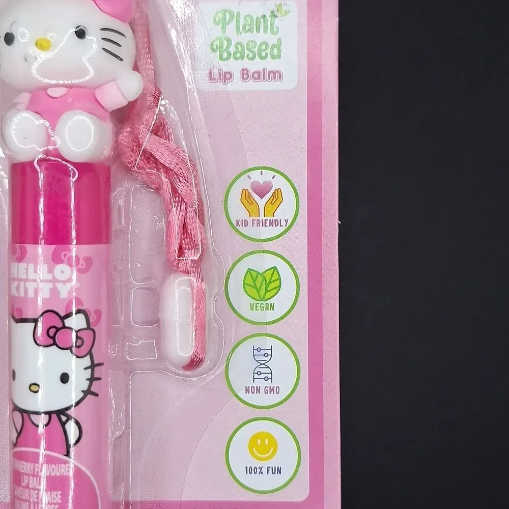 Hello kitty Vegan plant based lab balm necklace lanyard